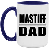 Mastiff Dad - 15oz Accent Mug Purple