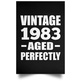 41st Birthday Vintage 1983 Aged Perfectly - Poster Portrait
