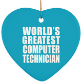World's Greatest Computer Technician - Heart Ornament