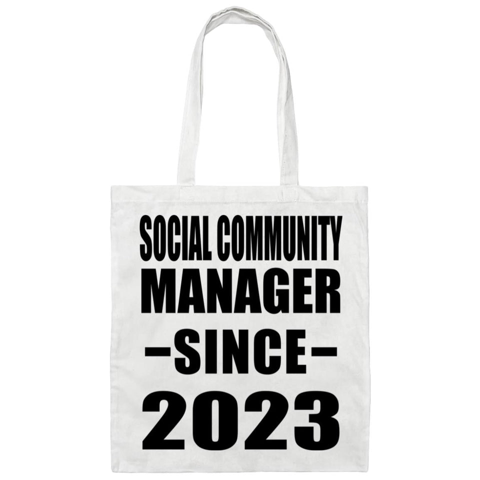 Social Community Manager Since 2023 - Tote Bag White