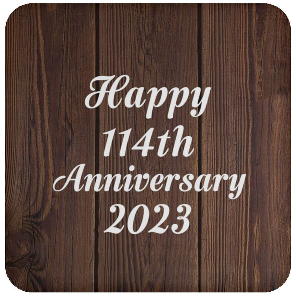 Happy 114th Anniversary 2023 - Drink Coaster D
