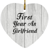 First Year As Girlfriend - Heart Ornament F