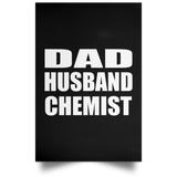 Dad Husband Chemist - Poster Portrait