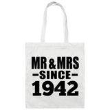 82nd Anniversary Mr & Mrs Since 1942 - Tote Bag White