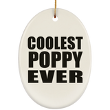 Coolest Poppy Ever - Oval Ornament