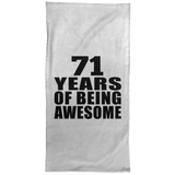 71st Birthday 71 Years Of Being Awesome - Hand Towel