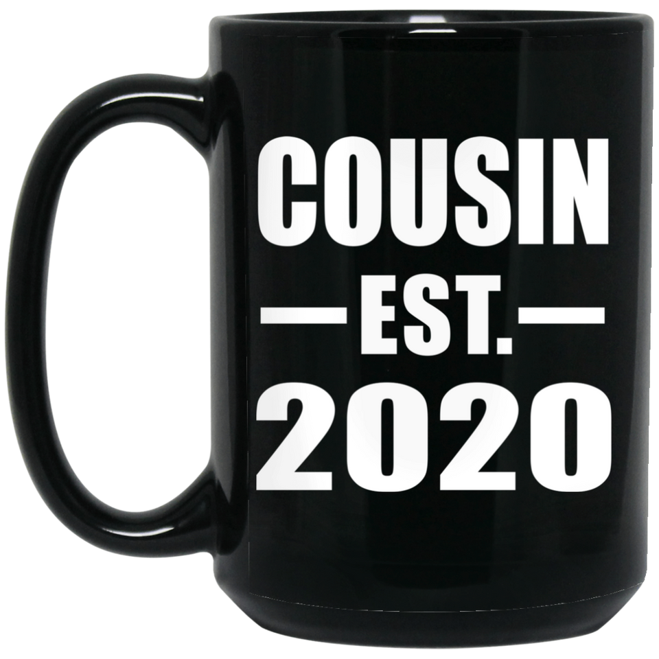 Cousin Established EST. 2020 - 15oz Coffee Mug Black