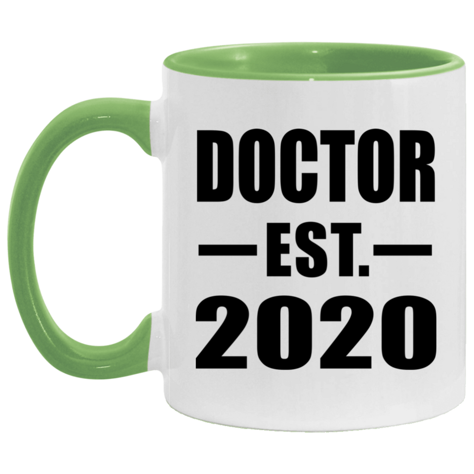 Doctor Established EST. 2020 - 11oz Accent Mug Green