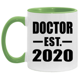 Doctor Established EST. 2020 - 11oz Accent Mug Green