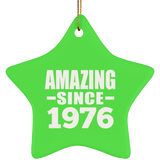 48th Birthday Amazing Since 1976 - Star Ornament