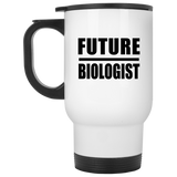 Future Biologist - White Travel Mug