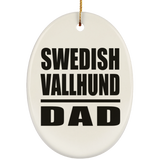 Swedish Vallhund Dad - Oval Ornament