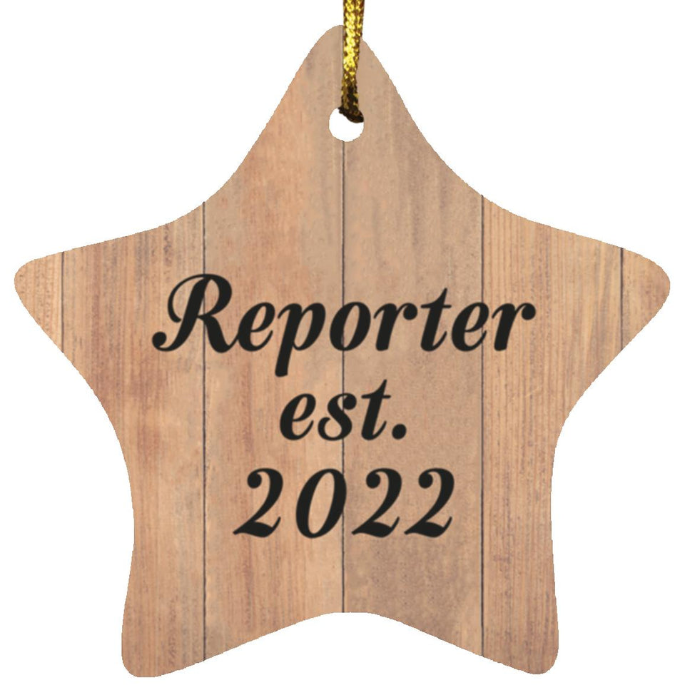 Reporter Established Est. 2022 - Star Ornament C