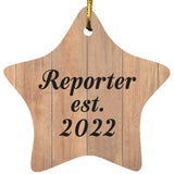 Reporter Established Est. 2022 - Star Ornament C