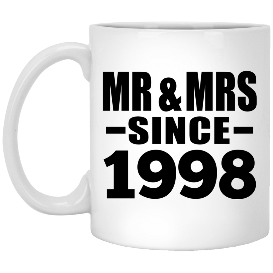 26th Anniversary Mr & Mrs Since 1998 - 11 Oz Coffee Mug