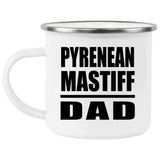 Pyrenean Mastiff Dad - 12oz Camping Mug