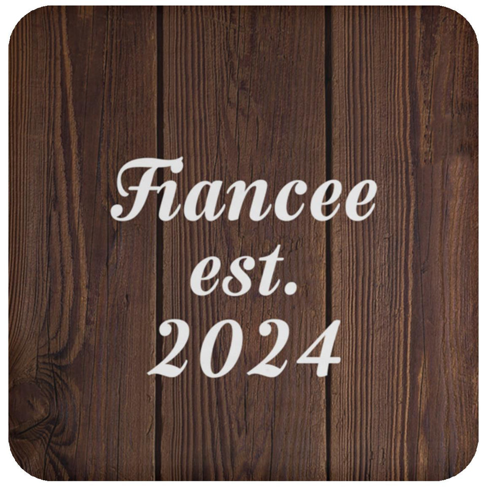 Fiancee Established EST. 2024 - Drink Coaster D