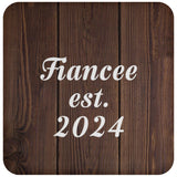Fiancee Established EST. 2024 - Drink Coaster D