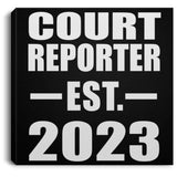 Court Reporter Established EST. 2023 - Canvas Square