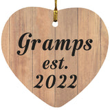 Gramps Established EST. 2022 - Heart Ornament C