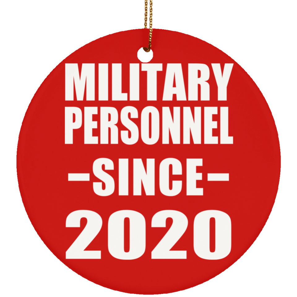 Military Personnel Since 2020 - Circle Ornament