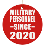 Military Personnel Since 2020 - Circle Ornament