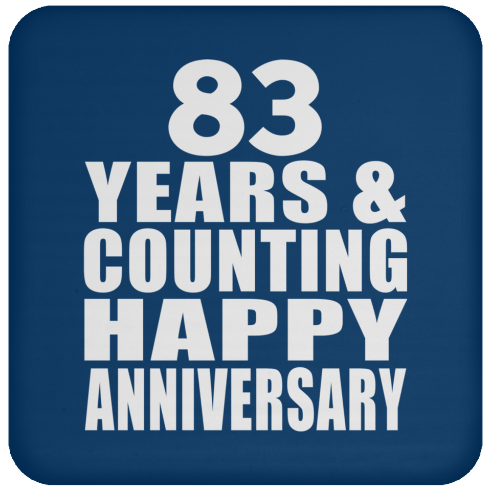 Happy 83rd Anniversary 83 Years & Counting - Drink Coaster