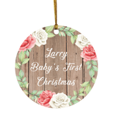 Larry Baby's First Christmas - Circle Ornament B