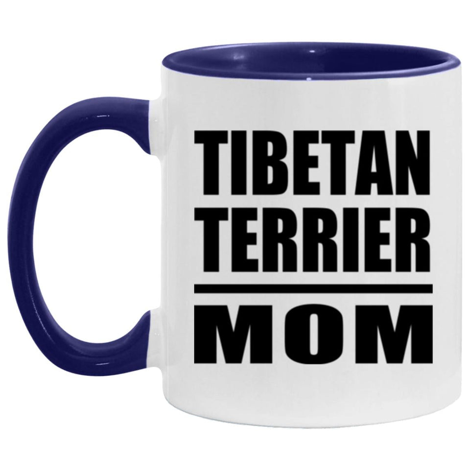 Tibetan Terrier Mom - 11oz Accent Mug Purple