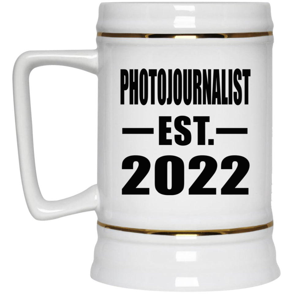 Photojournalist Established EST. 2022 - Beer Stein