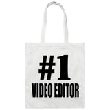 Number One #1 Video Editor - Tote Bag White