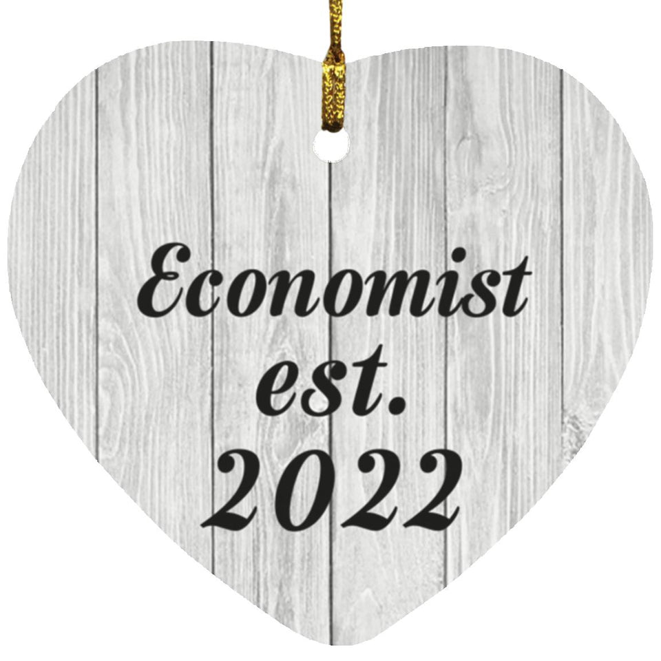Economist Established Est. 2022 - Heart Ornament F