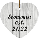 Economist Established Est. 2022 - Heart Ornament F