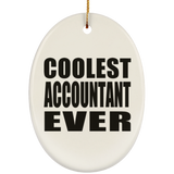 Coolest Accountant Ever - Oval Ornament
