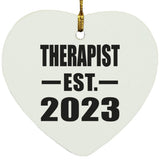 Therapist Established EST. 2023 - Heart Ornament
