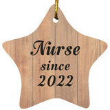 Nurse Since 2022 - Star Ornament C