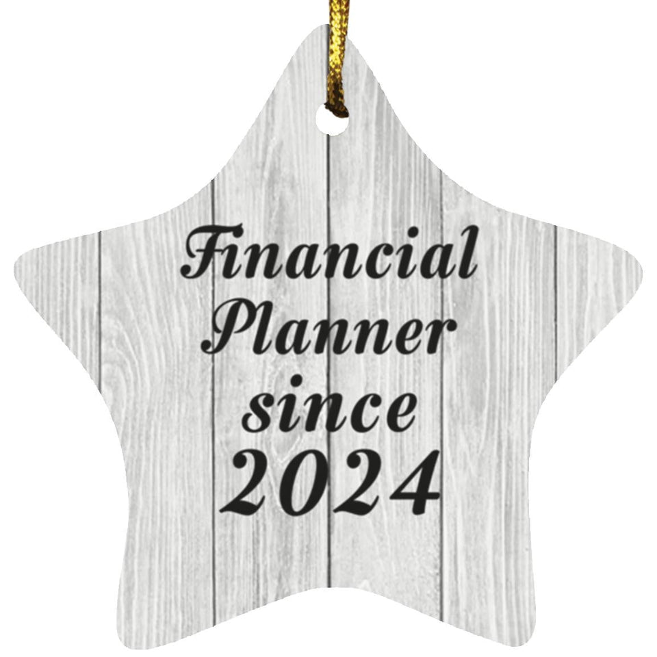 Financial Planner Since 2024 - Star Ornament F