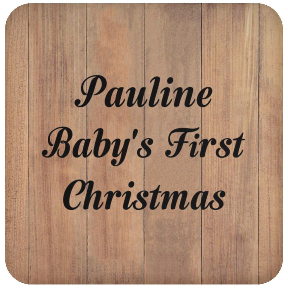 Pauline Baby's First Christmas - Drink Coaster C
