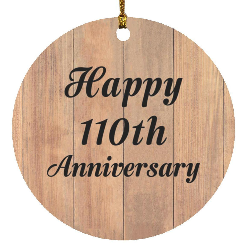 Happy 110th Anniversary - Circle Ornament C