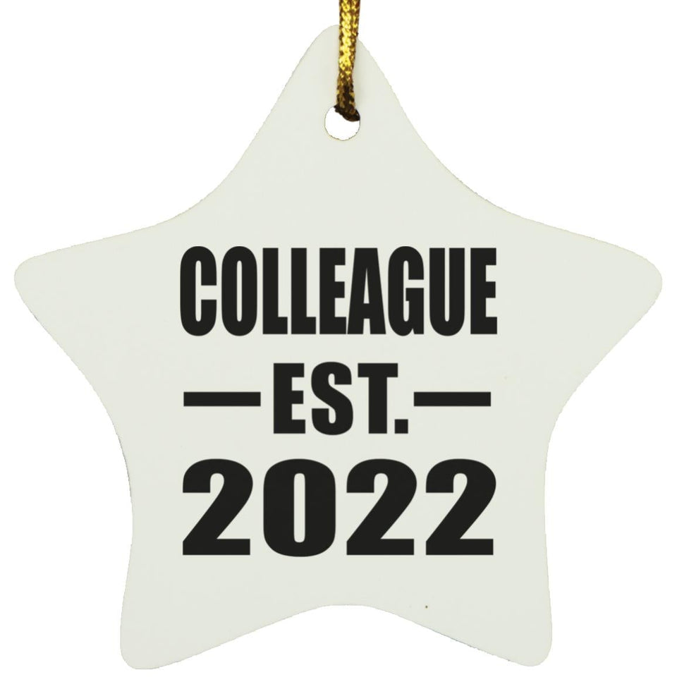 Colleague Established EST. 2022 - Star Ornament