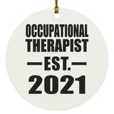 Occupational Therapist Established EST. 2021 - Circle Ornament
