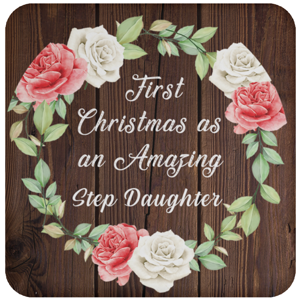 First Christmas As an Amazing Step Daughter - Drink Coaster A