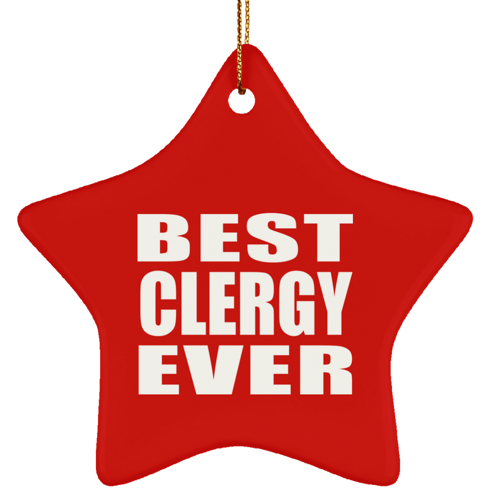 Best Clergy Ever - Star Ornament