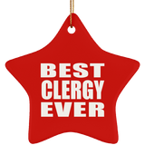 Best Clergy Ever - Star Ornament