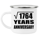 42nd Anniversary Square Root of 1764 Years Anniversary - 12oz Camping Mug