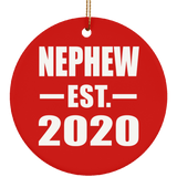 Nephew Established EST. 2020 - Circle Ornament