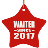 Waiter Since 2017 - Star Ornament