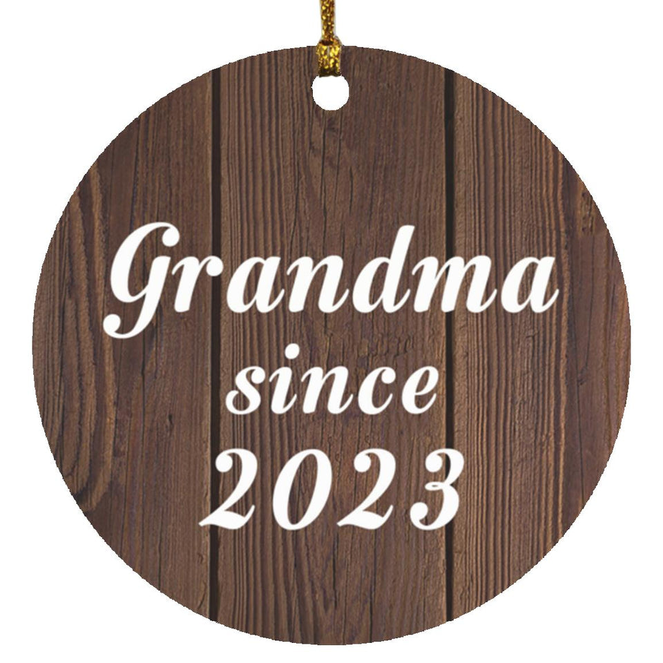Grandma Since 2023 - Circle Ornament D