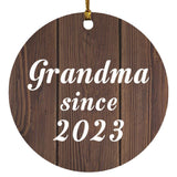 Grandma Since 2023 - Circle Ornament D