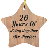 26th Anniversary 26 Years Of Being Mr Perfect - Star Ornament C